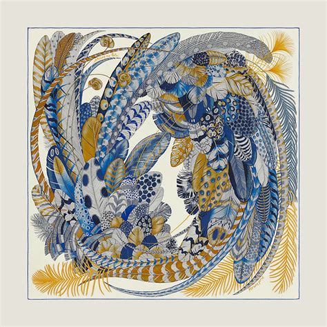 plumes en fete hermes|Plumes en Fete shawl 140 .